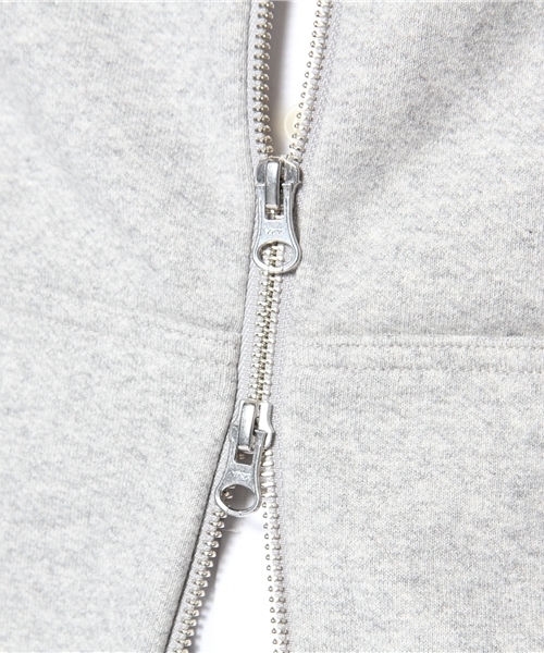 BEAMS(ビームス)の「S/DOUBLE / JEFF LIGHT SWEAT ZIP HOODY(パーカー・メンズ・グレー/ネイビー・MEDIUM/LARGE)」の9枚目の写真