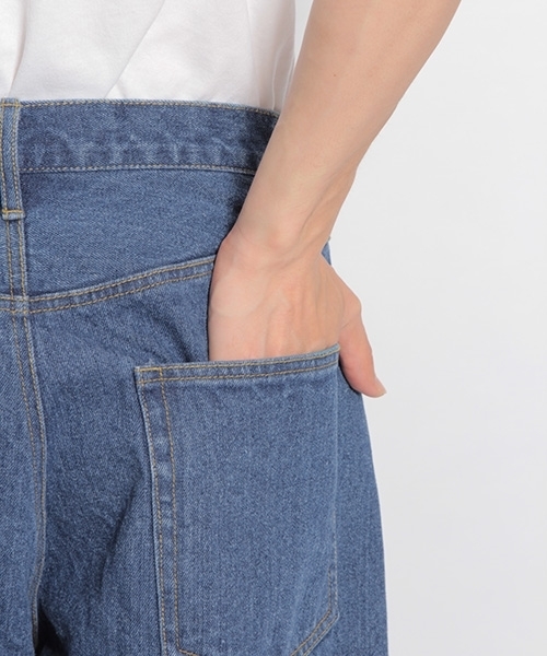 niko and...（ニコアンド）の「ワイドテーパードデニムパンツ（デニムパンツ・メンズ・ネイビー/ブルー・MEDIUM/LARGE）」の14枚目の写真