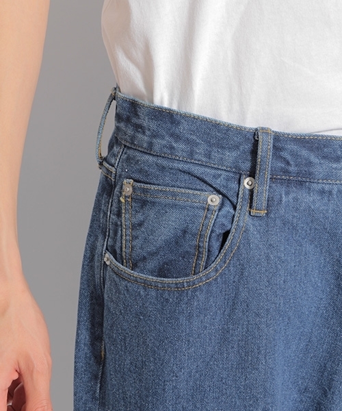 niko and...（ニコアンド）の「ワイドテーパードデニムパンツ（デニムパンツ・メンズ・ネイビー/ブルー・MEDIUM/LARGE）」の15枚目の写真