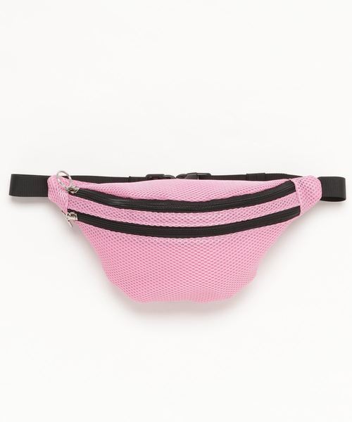 WEGO（ウィゴー）の「WEGO/メッシュウエストバッグ（ボディバッグ/ウエストポーチ・レディース・ホワイト/ブラック/ピンク・FREE）」の7枚目の写真