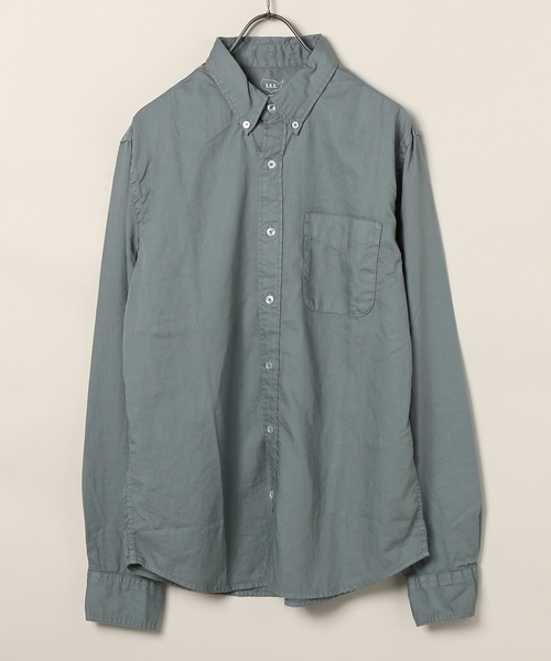 SAVE KHAKI UNITED(セーブカーキユナイテッド)の「SKU BUTTON DOWN COLLAR OXFORD SHIRT #(シャツ/ブラウス・メンズ・グレー/モカ/カーキ/ダークパープル・X-SMALL/SMALL/MEDIUM/LARGE)」の3枚目の写真