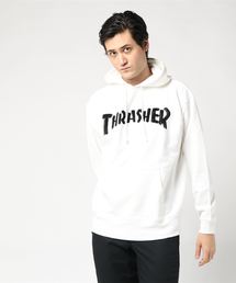 【直営店限定アイテム】FLOCKY ON SILK MAG LOGO SWEAT PARKA/スラッシャー ユニセックス パーカー プルオーバー