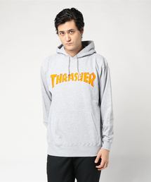 【直営店限定アイテム】FLOCKY ON SILK MAG LOGO SWEAT PARKA/スラッシャー ユニセックス パーカー プルオーバー