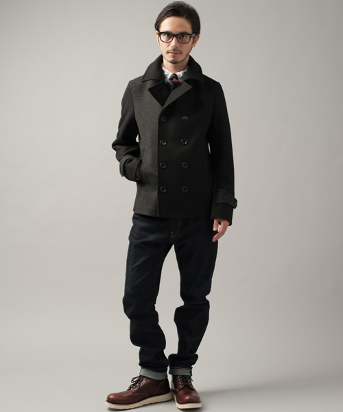 green label relaxing 今期完売Wピーコート size SHORTあり］＜1_OF MINE＞W ピーコート（ピーコート