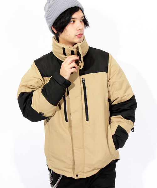 ８(eight)（エイト）の「中綿 マウンテンパーカー ナイロン ジャケット（マウンテンパーカー・メンズ・ホワイト/ブラック/レッド/ベージュ/カモフラージュ/リアルツリーカモ/カーキ/イエロー・MEDIUM/X-LARGE/LARGE）」の4枚目の写真