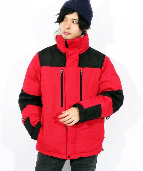 ８(eight)（エイト）の「中綿 マウンテンパーカー ナイロン ジャケット（マウンテンパーカー・メンズ・ホワイト/ブラック/レッド/ベージュ/カモフラージュ/リアルツリーカモ/カーキ/イエロー・MEDIUM/X-LARGE/LARGE）」の6枚目の写真