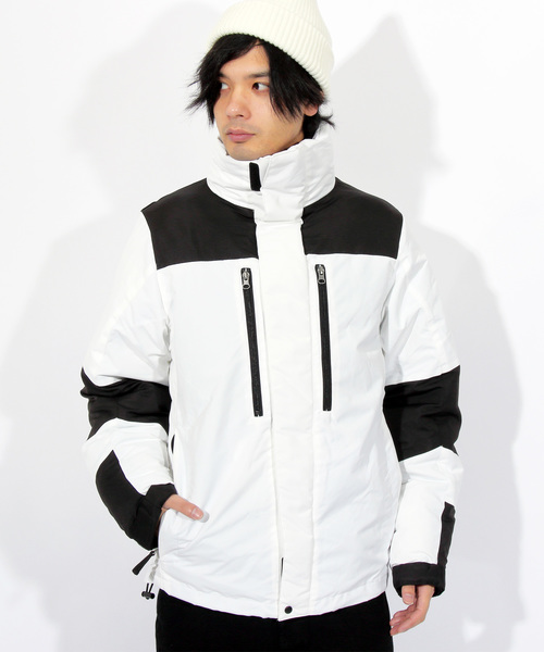 ８(eight)（エイト）の「中綿 マウンテンパーカー ナイロン ジャケット（マウンテンパーカー・メンズ・ホワイト/ブラック/レッド/ベージュ/カモフラージュ/リアルツリーカモ/カーキ/イエロー・MEDIUM/X-LARGE/LARGE）」の2枚目の写真