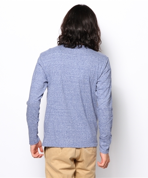 Denime（ドゥニーム）の「SAND COLOR CS LS CREW NECK（Tシャツ/カットソー・メンズ・杢グレー/ブルー/レッド・SMALL/MEDIUM/LARGE）」の6枚目の写真