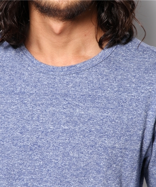 Denime（ドゥニーム）の「SAND COLOR CS LS CREW NECK（Tシャツ/カットソー・メンズ・杢グレー/ブルー/レッド・SMALL/MEDIUM/LARGE）」の7枚目の写真