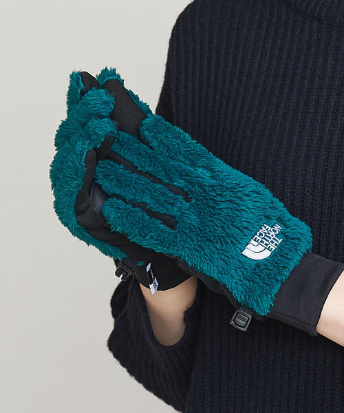 THE NORTH FACE(ザノースフェイス)の「<THE NORTH FACE>VERSA LOFT イーチップ グローブ -スマートフォン対応- ◆(手袋・レディース・ブラウン/ブラック/ケリー・X-SMALL)」の10枚目の写真