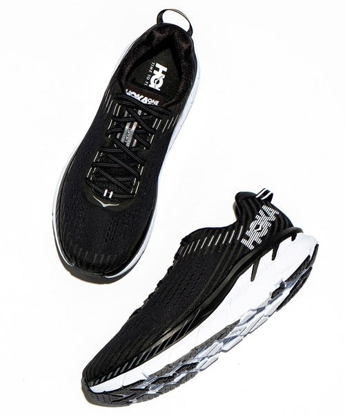 HOKA(ホカ)の「HOKA ONEONE / ホカ オネオネ CLIFTON5(スニーカー・メンズ・ブラック・25.5/26/26.5/27/27.5/28/29)」の1枚目の写真