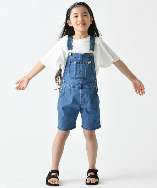 Lee（リー）の「【キッズ】WEB限定Leeパンプキンサロペット（サロペット/オーバーオール・キッズ・ブラック/ブルー・120/130/140）」の4枚目の写真