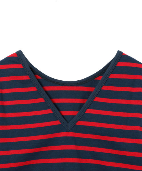 SHIPS（シップス）の「Le minor:MADEMOISELLE（Tシャツ/カットソー・レディース・オフホワイト/ブルー/マルチ・ONE SIZE）」の21枚目の写真