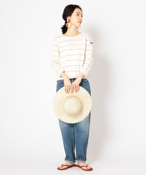 SHIPS（シップス）の「Le minor:MADEMOISELLE（Tシャツ/カットソー・レディース・オフホワイト/ブルー/マルチ・ONE SIZE）」の10枚目の写真