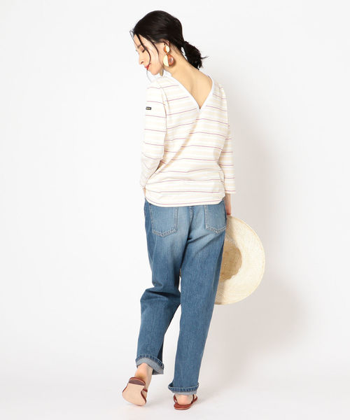 SHIPS（シップス）の「Le minor:MADEMOISELLE（Tシャツ/カットソー・レディース・オフホワイト/ブルー/マルチ・ONE SIZE）」の18枚目の写真