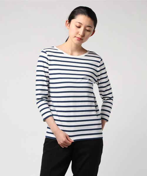 SHIPS（シップス）の「Le minor:MADEMOISELLE（Tシャツ/カットソー・レディース・オフホワイト/ブルー/マルチ・ONE SIZE）」の6枚目の写真