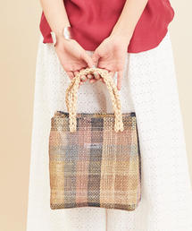 BEAUTY&YOUTH UNITED ARROWS | BY∴ クリア×チェックミニトート/カゴバッグ ◆(トートバッグ)