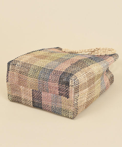 BEAUTY&YOUTH UNITED ARROWS（ビューティーアンドユースユナイテッドアローズ）の「BY∴ クリア×チェックミニトート/カゴバッグ ◆（トートバッグ・レディース・ブラウン/ナチュラル・FREE）」の11枚目の写真