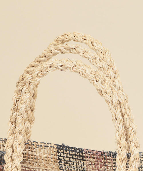 BEAUTY&YOUTH UNITED ARROWS（ビューティーアンドユースユナイテッドアローズ）の「BY∴ クリア×チェックミニトート/カゴバッグ ◆（トートバッグ・レディース・ブラウン/ナチュラル・FREE）」の12枚目の写真