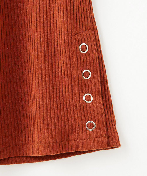 OLIVE des OLIVE（オリーブデオリーブ）の「【ZOZOTOWN限定】リブスリットワイドパンツ（その他パンツ・レディース・ブラウン/ブラック/ベージュ・FREE）」の6枚目の写真