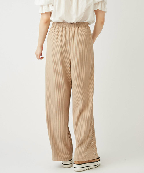 OLIVE des OLIVE（オリーブデオリーブ）の「【ZOZOTOWN限定】リブスリットワイドパンツ（その他パンツ・レディース・ブラウン/ブラック/ベージュ・FREE）」の17枚目の写真