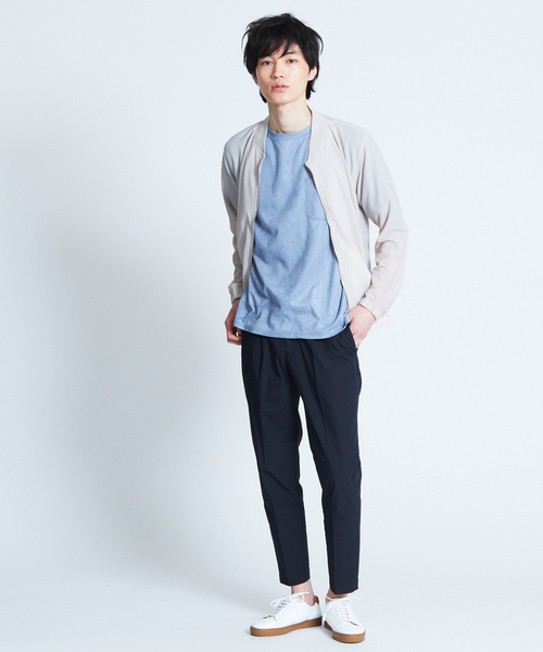 ABAHOUSE GRAY(アバハウスグレイ)の「【展開店舗限定】フェイクスエードTシャツ(Tシャツ/カットソー・メンズ・サックスブルー/ネイビー/ピンク/ベージュ/グリーン・46/48)」の14枚目の写真