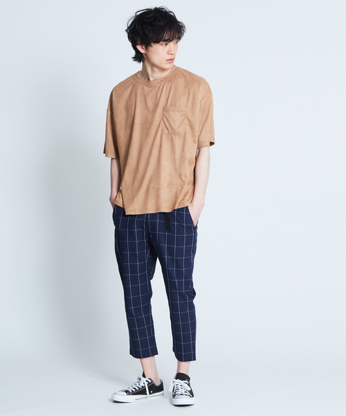 ABAHOUSE GRAY(アバハウスグレイ)の「【展開店舗限定】フェイクスエードTシャツ(Tシャツ/カットソー・メンズ・サックスブルー/ネイビー/ピンク/ベージュ/グリーン・46/48)」の18枚目の写真