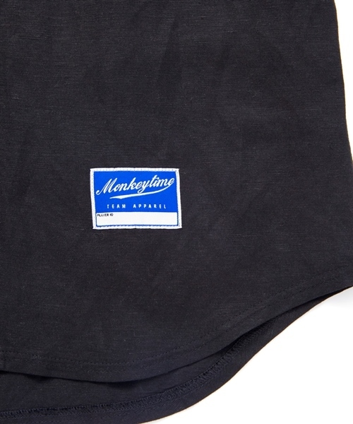 MONKEY TIME（モンキータイム）の「MT ∴ リネン/レーヨン ベースボール シャツ◆（シャツ/ブラウス・メンズ・ホワイト/ブラック・LARGE/MEDIUM/SMALL）」の6枚目の写真