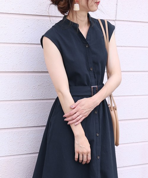 reca（レカ）の「2way ベルト付きワンピース（ワンピース・レディース・ベージュ/ネイビー/ブルー系その他・M）」の10枚目の写真