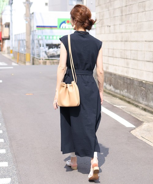 reca（レカ）の「2way ベルト付きワンピース（ワンピース・レディース・ベージュ/ネイビー/ブルー系その他・M）」の16枚目の写真