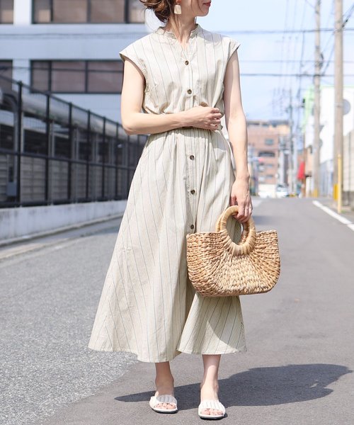 reca（レカ）の「2way ベルト付きワンピース（ワンピース・レディース・ベージュ/ネイビー/ブルー系その他・M）」の21枚目の写真
