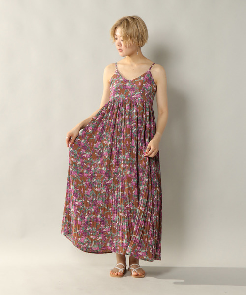 notch.(ノッチ)の「花柄プリーツキャミワンピース(ワンピース・レディース・ブラウン/オフホワイト・TM/M)」の21枚目の写真