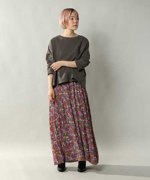 notch.(ノッチ)の「花柄プリーツキャミワンピース(ワンピース・レディース・ブラウン/オフホワイト・TM/M)」の19枚目の写真