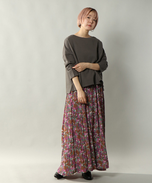 notch.(ノッチ)の「花柄プリーツキャミワンピース(ワンピース・レディース・ブラウン/オフホワイト・TM/M)」の17枚目の写真