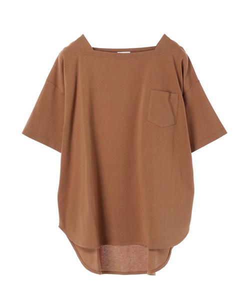 YECCA VECCA（イェッカヴェッカ）の「・BIG Tee ●（Tシャツ/カットソー・レディース・ホワイト/ブラック/ブラウン/サックスブルー・FREE）」の17枚目の写真