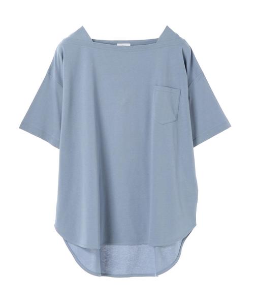 YECCA VECCA（イェッカヴェッカ）の「・BIG Tee ●（Tシャツ/カットソー・レディース・ホワイト/ブラック/ブラウン/サックスブルー・FREE）」の15枚目の写真