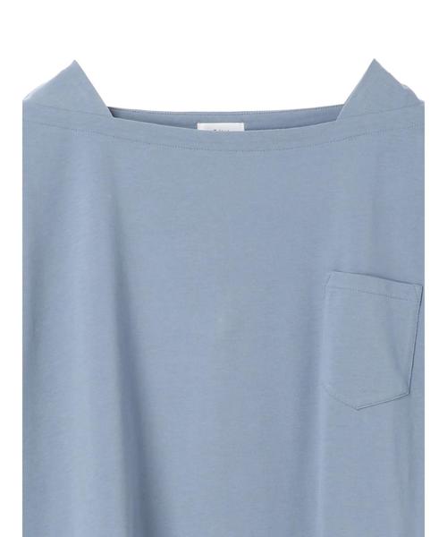 YECCA VECCA（イェッカヴェッカ）の「・BIG Tee ●（Tシャツ/カットソー・レディース・ホワイト/ブラック/ブラウン/サックスブルー・FREE）」の11枚目の写真