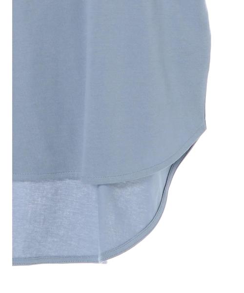 YECCA VECCA（イェッカヴェッカ）の「・BIG Tee ●（Tシャツ/カットソー・レディース・ホワイト/ブラック/ブラウン/サックスブルー・FREE）」の8枚目の写真