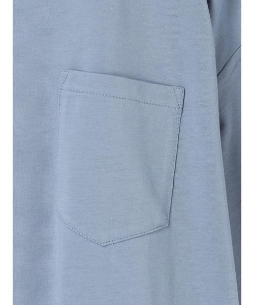 YECCA VECCA（イェッカヴェッカ）の「・BIG Tee ●（Tシャツ/カットソー・レディース・ホワイト/ブラック/ブラウン/サックスブルー・FREE）」の16枚目の写真