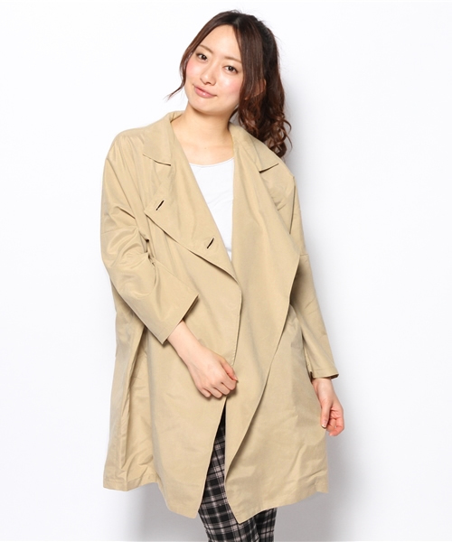 Chico（チコ）の「ニュアンストレンチコート（トレンチコート・レディース・レモンイエロー/キャメル・FREE）」の7枚目の写真