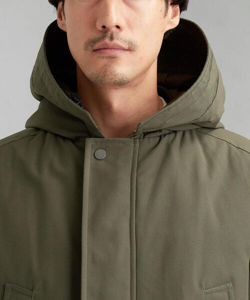 green label relaxing（グリーンレーベルリラクシング）の「CM N-3B ダウンコート / ダウンジャケット ＜機能性生地 / 撥水＞（ダウンジャケット/コート・メンズ・ブラック/オリーブ・S/M/L/XXL/XL）」の14枚目の写真