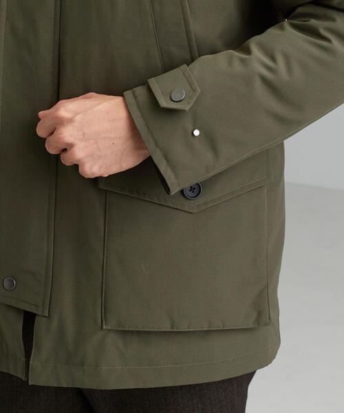 green label relaxing（グリーンレーベルリラクシング）の「CM N-3B ダウンコート / ダウンジャケット ＜機能性生地 / 撥水＞（ダウンジャケット/コート・メンズ・ブラック/オリーブ・S/M/L/XXL/XL）」の15枚目の写真