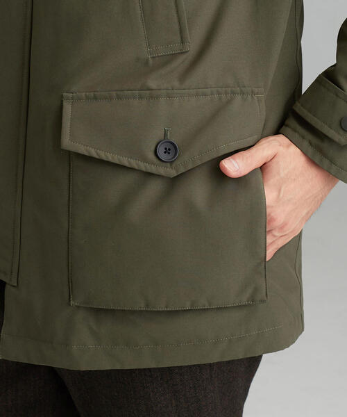 green label relaxing（グリーンレーベルリラクシング）の「CM N-3B ダウンコート / ダウンジャケット ＜機能性生地 / 撥水＞（ダウンジャケット/コート・メンズ・ブラック/オリーブ・S/M/L/XXL/XL）」の16枚目の写真