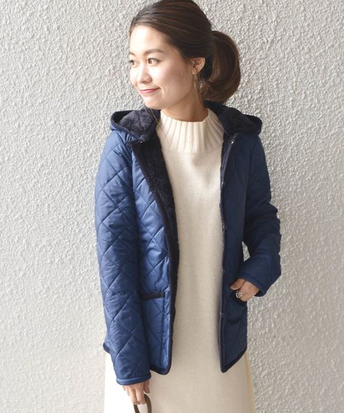 LAVENHAM(ラベンハム)の「LAVENHAM:【SHIPS別注】CRYDON◇(ブルゾン・レディース・チャコールグレー/ネイビー/オリーブ・40/38/36)」の5枚目の写真