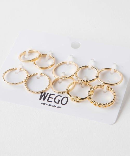 WEGO（ウィゴー）の「WEGO/【10点セット】セットリング（リング・レディース・シルバー/ゴールド・FREE）」の4枚目の写真