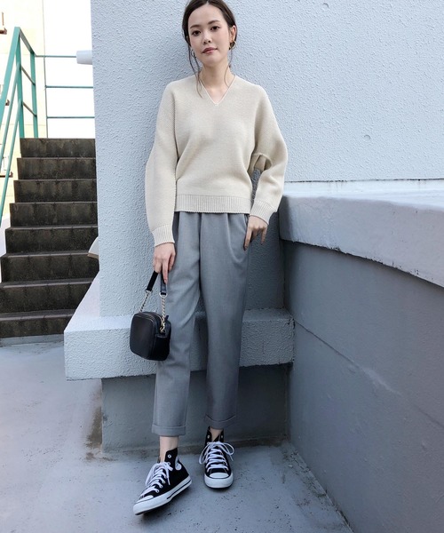 PICCIN(ピッチン)の「裏起毛ウエストギャザーパンツ(その他パンツ・レディース・ライトグレー/ブラック/ベージュ/オフホワイト・SMALL/MEDIUM)」の8枚目の写真