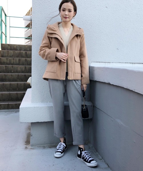 PICCIN(ピッチン)の「裏起毛ウエストギャザーパンツ(その他パンツ・レディース・ライトグレー/ブラック/ベージュ/オフホワイト・SMALL/MEDIUM)」の9枚目の写真