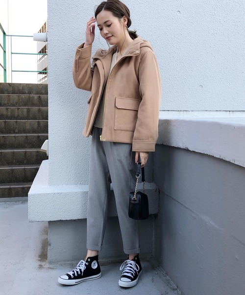 PICCIN(ピッチン)の「裏起毛ウエストギャザーパンツ(その他パンツ・レディース・ライトグレー/ブラック/ベージュ/オフホワイト・SMALL/MEDIUM)」の10枚目の写真