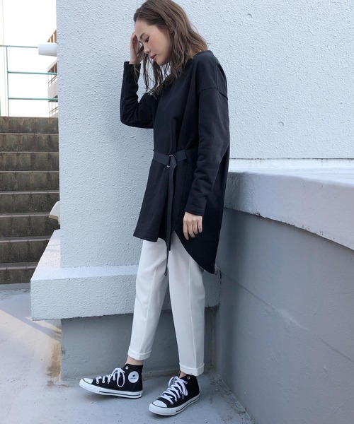 PICCIN(ピッチン)の「裏起毛ウエストギャザーパンツ(その他パンツ・レディース・ライトグレー/ブラック/ベージュ/オフホワイト・SMALL/MEDIUM)」の12枚目の写真