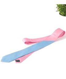 Quit Running（クイトランニング）の「ピュアシルク100% スリムネクタイ　ツートンバイカラー ナロータイ（ネクタイ）」